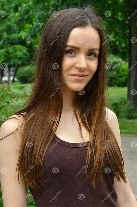 Beautiful Russian Girl Stock Photo Image Of Happiness 46735372