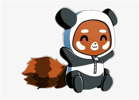 Kawaii Cute Red Panda Cartoon Aesthetic Cute Font