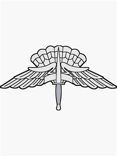 Military Freefall Parachutist Badge Usaf Us Army Sticker For Sale