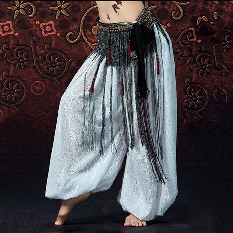 Bellydance Clothes Gypsy Costume Accessories Long Fringe Wrapped Belts