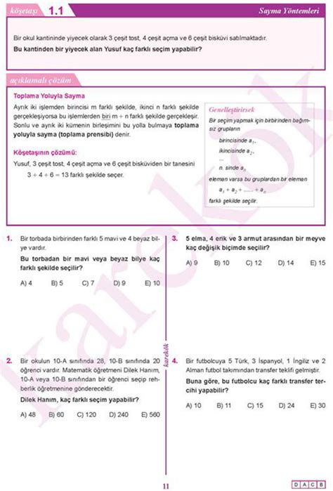 10 Sınıf Matematik MPS Konu Anlatımı ve Soru Çözümü Karekök Yayınları