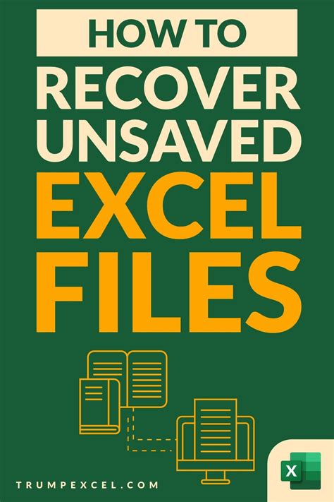 How To Recover Unsaved Excel Files All Options Precautions Excel