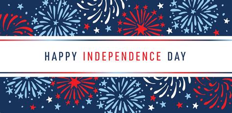 Happy Independence Day 4th July National Holiday Festive Greeting