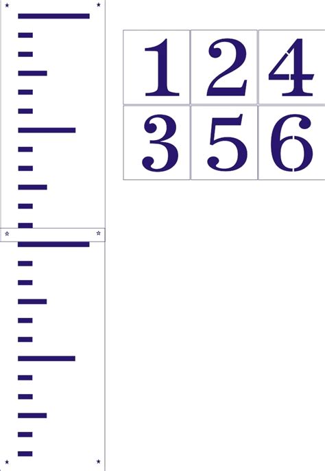 Cute Printable Growth Chart Ruler Pdf For Pre K Printable Ruler