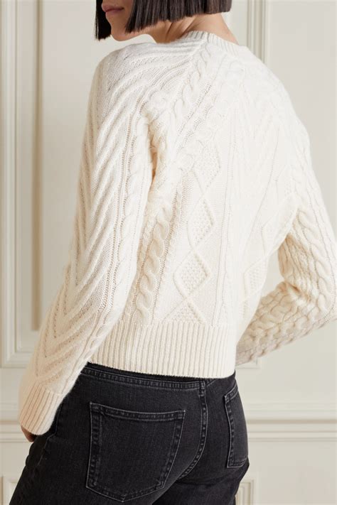 ivory pierce cable knit cashmere sweater rag and bone net a porter