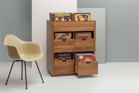 Dovetail 1 X 1 Vinyl Storage Cabinet Record Storage Cabinet Vinyl