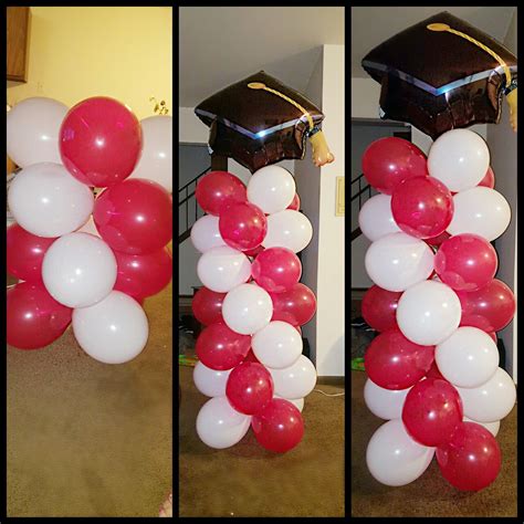 Made These Graduation Balloon Columns For A Friend Graduation