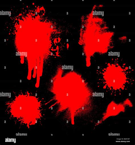 Splatters Of Blood Stock Photo Alamy