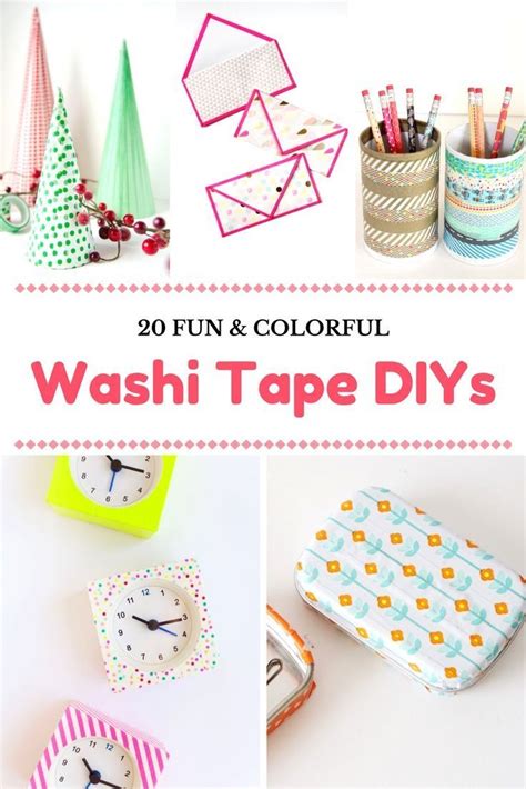 20 Washi Tape Diys Washi Tape Diy Washi Tape Crafts Washi Tape Projects