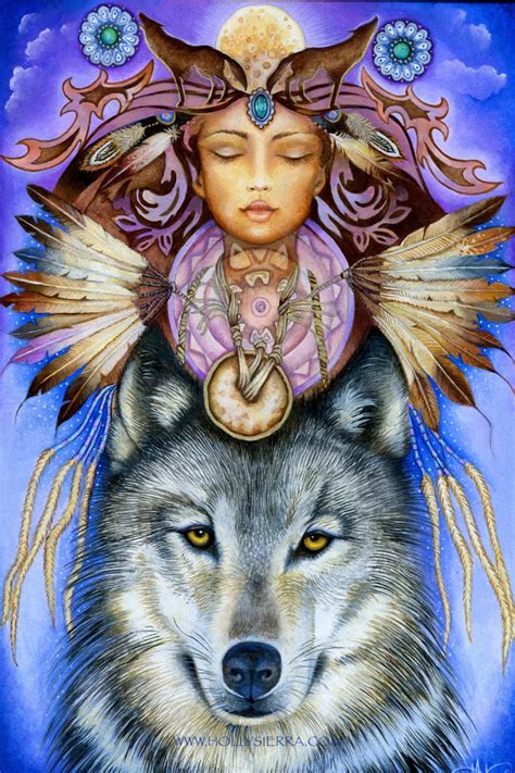 Wolf Spirit A Fine Art Greeting Card