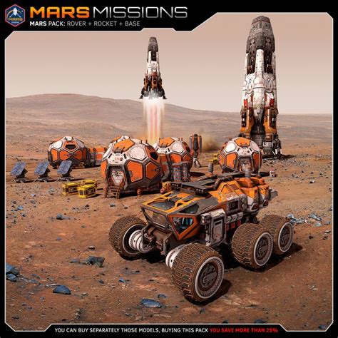 Mars Rover Rocket 3d Model Turbosquid 1273944 In 2021 Mission To
