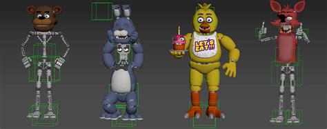 Blenderfnaf Ufmp Anniversary Models 29 Ports By Razvanandrei123 On