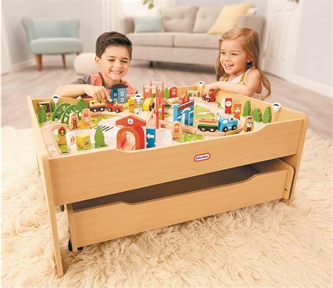 Little Tikes Deluxe Real Wooden Train Table Set For Only 7699 Shipped