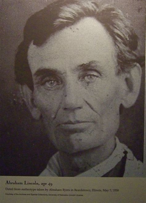 Abraham Lincoln At 49 From The Exhibit Abraham Lincoln Flickr