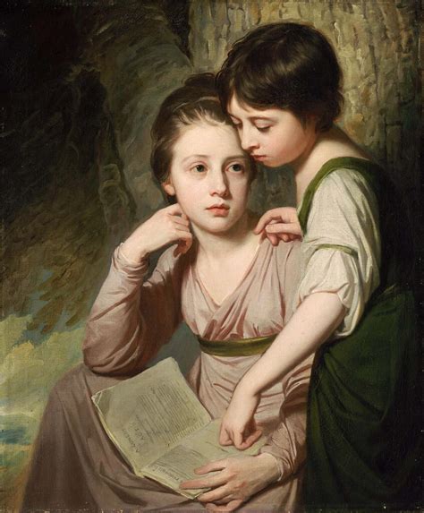 george romney 1734 1802 portrait of two girls misses … flickr