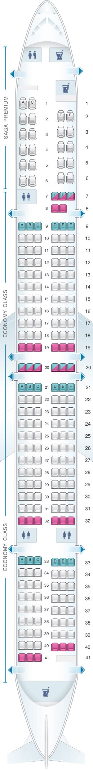 Seat Map Icelandair Boeing B757 300 Seatmaestro