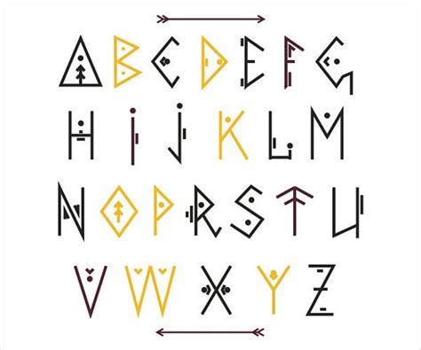 7 Tribal Alphabet Letters Free And Premium Templates