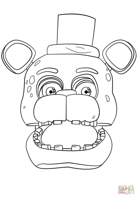 Golden Freddy Coloring Pages At Free Printable