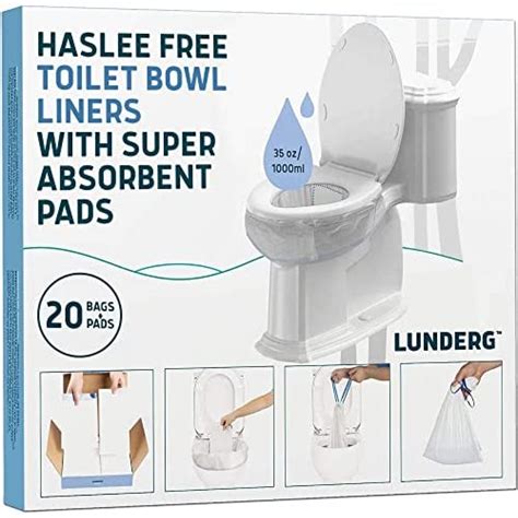 Lunderg Toilet Bowl Liners With Super Absorbent Pads