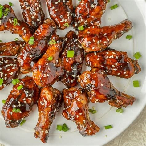 glazed teriyaki chicken wings oven baked and easy to make but boldly flavourful