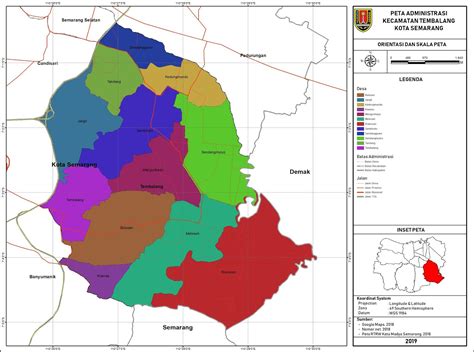 Peta Administrasi Kecamatan Tembalang Kota Semarang Neededthing