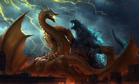 Godzilla King Of The Monsters Fanposter 4k Wallpaperhd Movies