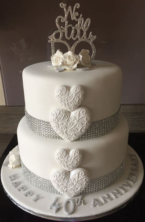 Maybe you would like to learn more about one of these? 40th wedding anniversary cake by Dawn | 40th wedding ...