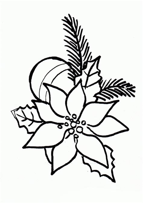 Para juegar con este dibujo de pascua para pintar (con las palabras claves : Flor de nochebuena para colorear e imprimir
