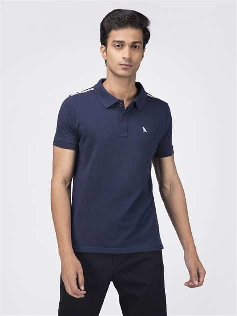 Buy Navy Blue Cotton Polo T Shirt For Men Online At Best Price Tuck N
