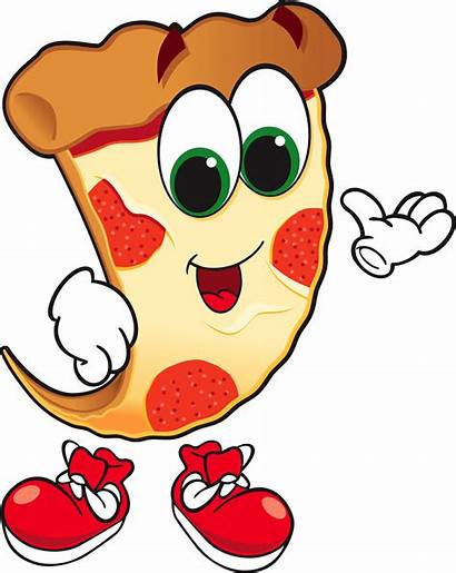 Pizza Animated Cartoon Slice Clipart Guy Animation