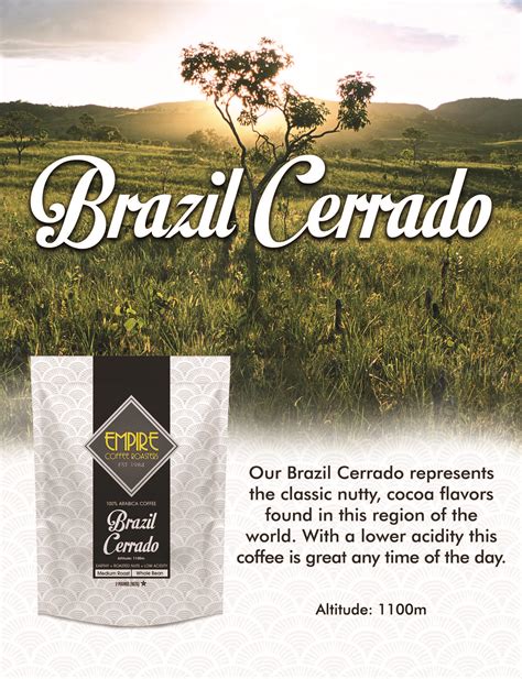 Empire Coffee Brazil Cerrado 2lb Whole Bean Coffee Bag