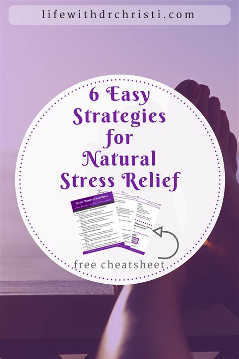 6 Easy Strategies For Natural Stress Relief Life With Dr Christi