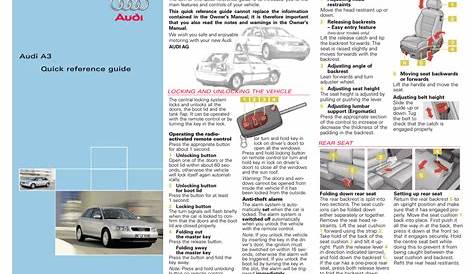 2016 audi a3 owners manual