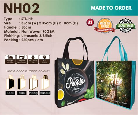 Pembuatan goodie bag, tas promosi, tas seminar goodie bag murah jakarta perdana goodiebag melayani pembuatan goodie bag custom dengan pilihan bahan kanvas, spunbond, taslan yang bisa dipilih sesuai kebutuhan. Heat Press NH02 - Woven Bag Printing