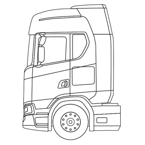 Afbeeldingsresultaat voor kleurplaat vrachtwagen scania truck. kleurplaat-vrachtwagen08 - TopKleurplaat.nl