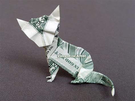 Money Origami Cat Instructions Jemitwc