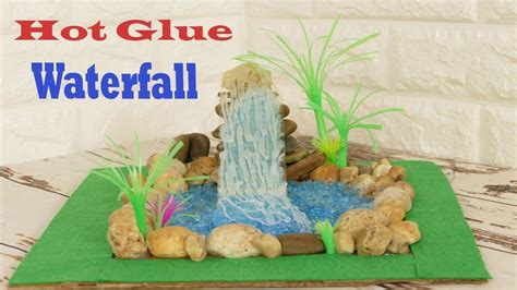 Hot Glue Waterfall Tutorial Easy Hot Glue Waterfalls Cardboard Waterfall