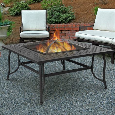 Real Flame Chelsea Wood Burning Fire Pit Table And Reviews
