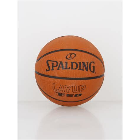 Ballon De Basketball Layup 50 T6 Rubber Orange Spalding Wimod
