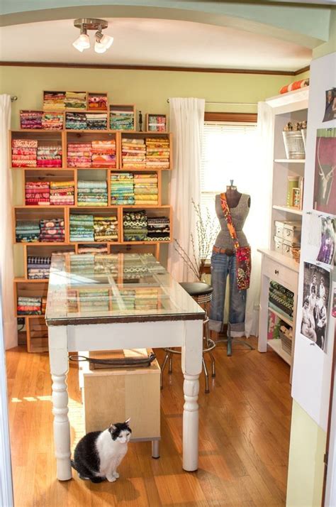 Album storage boxes keep your scrapbook covers free of dust and dirt. 40+ Creative Shelving Ideas for Small Craft Room | Small ...