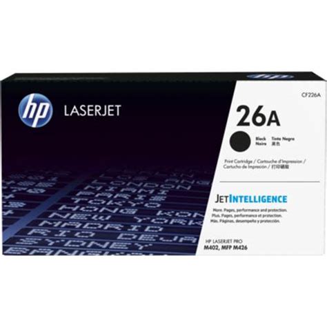 You can print a lot of paper per cartridge and i do mean a lot (5,000 pages per cartridge). HP 26A Black Original LaserJet Toner Cartridge (CF226A ...