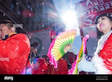 new york new york usa 20th feb 2022 curtis sliwa and guardian angels took part in the