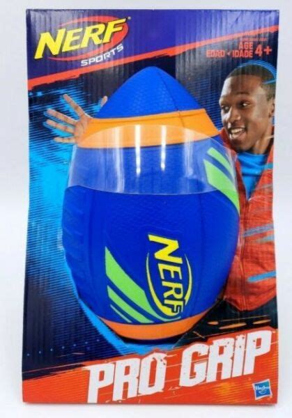 Nerf Sports Pro Grip Football Orange Silver Blue For Sale Online Ebay