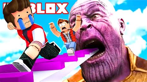 Escapa De Thanos En El Nuevo Obby De Roblox 😈 Youtube