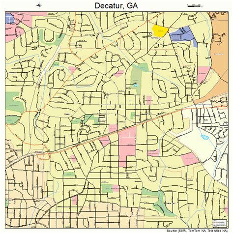 Decatur Georgia Street Map 1322052