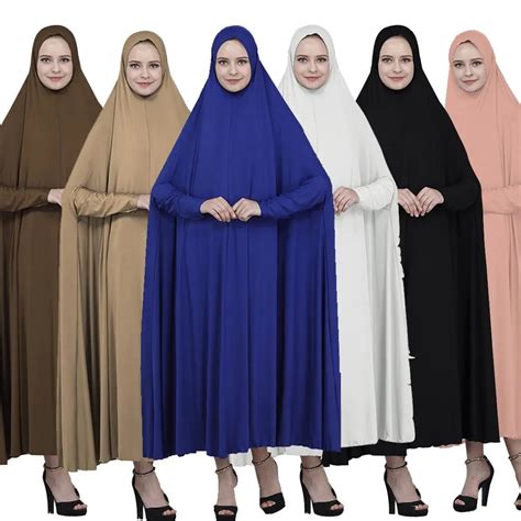Prayer Garment Clothing Muslim Kaftan Hijab Maxi Dresses Loose Arabic