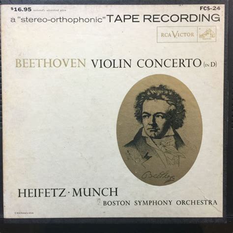 jascha heifetz charles munch boston symphony orchestra beethoven violin concerto in d