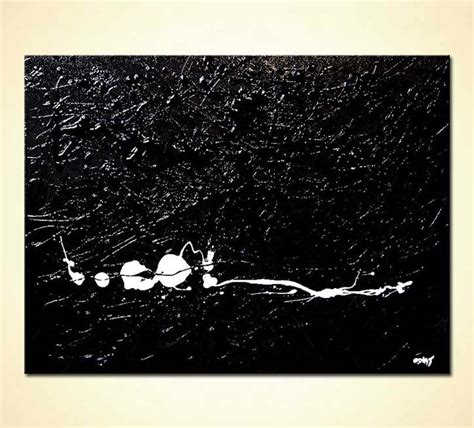 Painting For Sale Black Abstract Painting With White