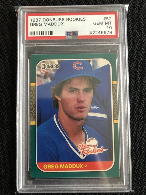 Maddux's 1993 omission is similar to roger clemens' in 1987, as it came because of a slow start in what was otherwise a historic stretch. 1987 Donruss The ROOKIES #52 GREG MADDUX Rookie PSA 10 GEM MT Rc BRAVES HOF #PSA10 #sportscards ...