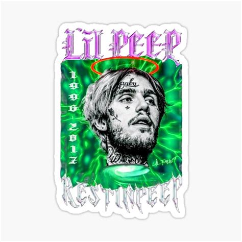 Lil Peep Art Sticker For Sale By Amadoadams99 Redbubble